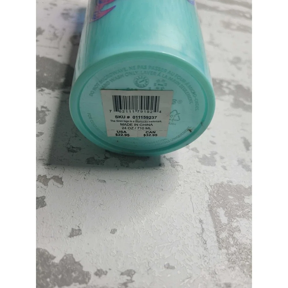 Starbucks‎ 2024 Holiday Iridescent Holo Siren Mermaid Star Lid 24 Oz Tumbler